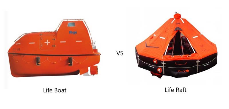 lifeboat vs liferaft